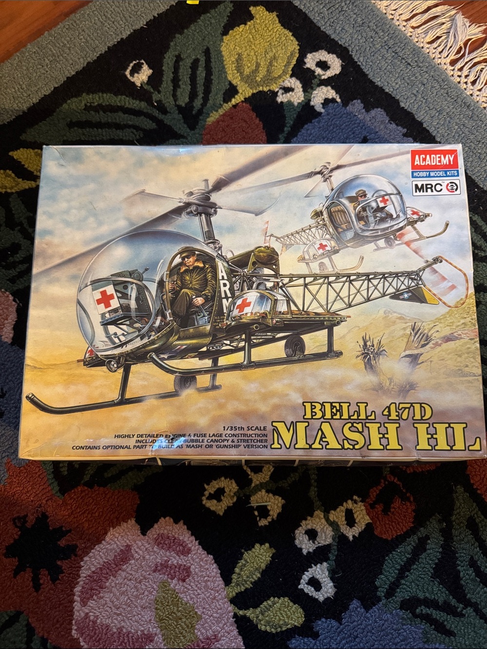 Vintage Bell 47D MASH H.L. Kids Model Kit - Olive Green